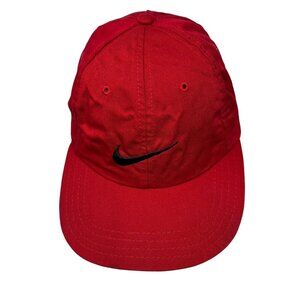 Nike Golf Vintage Fitted Hat Cap 7 1/4 Red Y2K 90's Tiger Woods Dad Retro Swoosh